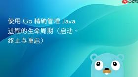 使用 go 精确管理 java 进程的生命周期（启动、终止与重启）