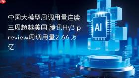 中国大模型周调用量连续三周超越美国 腾讯hy3 preview周调用量2.66 万亿
