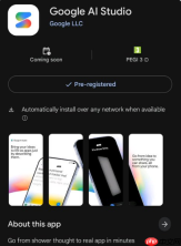 Google AI Studio 移动应用正式登陆 Google Play，支持预注册