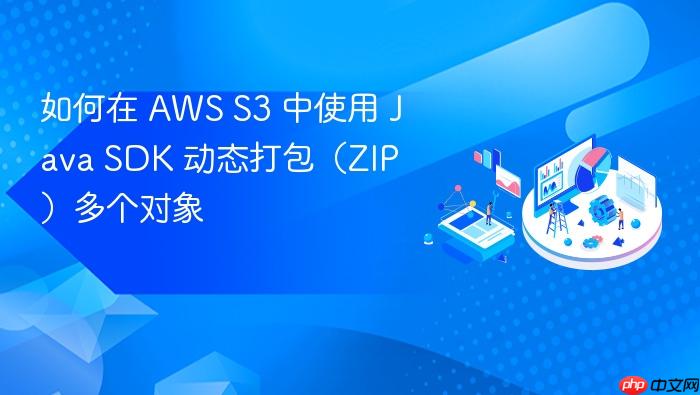 如何在 AWS S3 中使用 Java SDK 动态打包(ZIP)多个对象