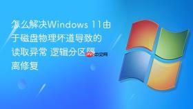 怎么解决windows 11由于磁盘物理坏道导致的读取异常 逻辑分区隔离修复