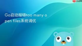 go启动报错too many open files系统调优