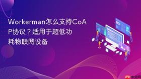 Workerman怎么支持CoAP协议？适用于超低功耗物联网设备