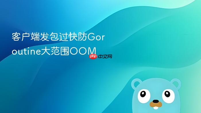 客户端发包过快防goroutine大范围oom