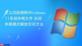 怎么彻底删除windows 11系统休眠文件 关闭休眠模式释放空间方法