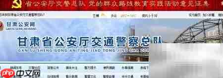 甘肃驾照积分查询