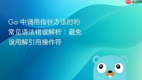 Go 中调用指针方法时的常见语法错误解析:避免误用解引用操作符