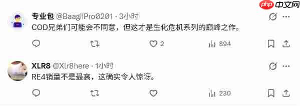 《生化危机5》仍然是最畅销《生化危机》游戏 销量超1900万