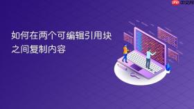如何在两个可编辑引用块之间复制内容