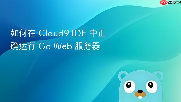 如何在 Cloud9 IDE 中正确运行 Go Web 服务器
