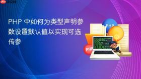 PHP 中如何为类型声明参数设置默认值以实现可选传参