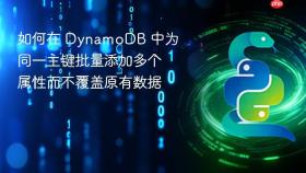 如何在 DynamoDB 中为同一主键批量添加多个属性而不覆盖原有数据