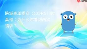 跨域表单提交(CORS)的真相:为什么你看到两次请求?