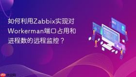如何利用Zabbix实现对Workerman端口占用和进程数的远程监控？