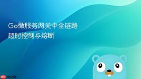 go微服务网关中全链路超时控制与熔断
