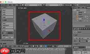blender如何设置隐藏场景坐标轴线