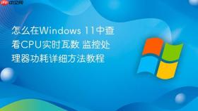 怎么在windows 11中查看cpu实时瓦数 监控处理器功耗详细方法教程