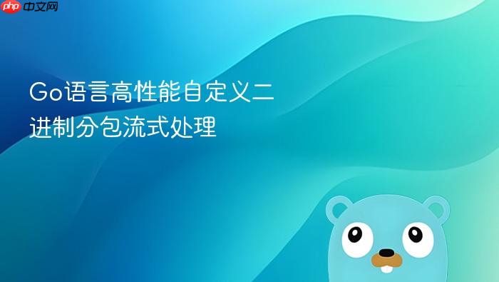 go语言高性能自定义二进制分包流式处理