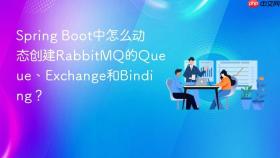 spring boot中怎么动态创建rabbitmq的queue、exchange和binding？