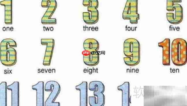 12345678910的英文写法