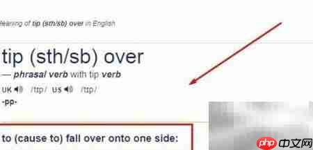英语tip over是什么意思