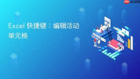 excel 快捷键：编辑活动单元格