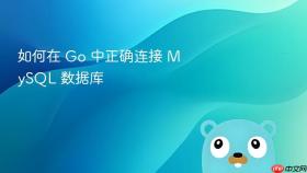 如何在 Go 中正确连接 MySQL 数据库
