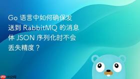 go 语言中如何确保发送到 rabbitmq 的消息体 json 序列化时不会丢失精度?