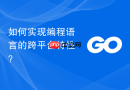 如何实现编程语言的跨平台特性？