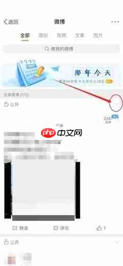 微博如何设置仅自己可见