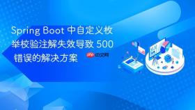 Spring Boot 中自定义枚举校验注解失效导致 500 错误的解决方案