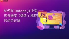 如何在 Isotope.js 中实现多维度（类型 + 标签）的组合过滤
