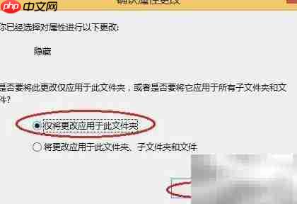 Windows 8隐藏文件夹方法
