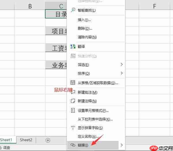 excel链接到另一个sheet页 excel链接怎么自动跳转网页