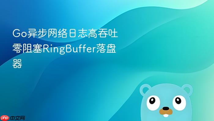 go异步网络日志高吞吐零阻塞ringbuffer落盘器