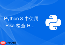 Python 3 中使用 Pika 检查 RabbitMQ 连接的正确方式