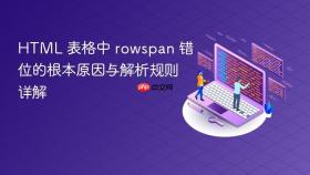 HTML 表格中 rowspan 错位的根本原因与解析规则详解