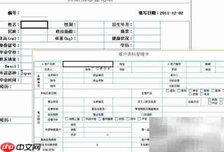 Java自定义填报报表设计