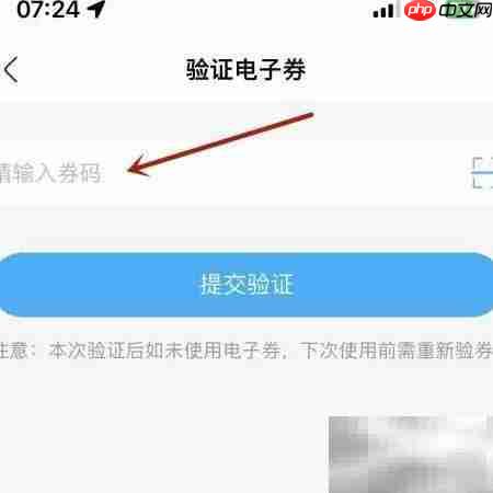 盒马App电子券验证方法