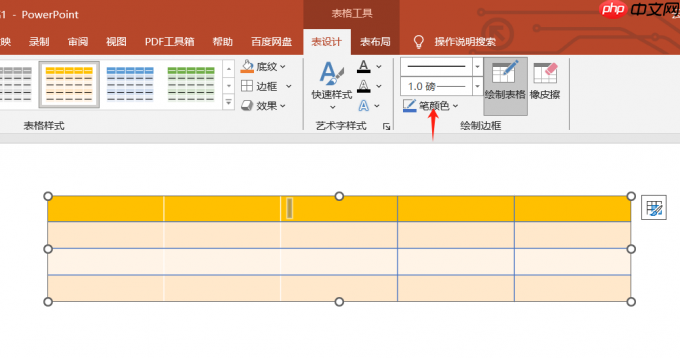 PPT如何改变图片轮廓形状 PPT如何改变表格边框颜色