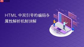 HTML 中双引号的编码与属性解析机制详解
