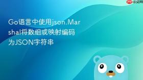 Go语言中使用json.Marshal将数组或映射编码为JSON字符串