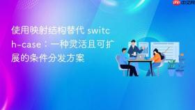 使用映射结构替代 switch-case:一种灵活且可扩展的条件分发方案