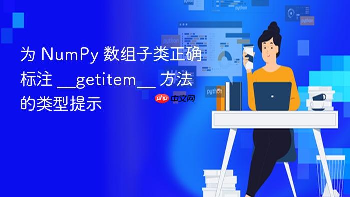 为 NumPy 数组子类正确标注 __getitem__ 方法的类型提示
