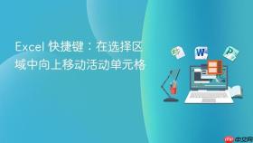 excel 快捷键:在选择区域中向上移动活动单元格