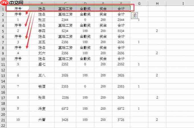 如何用excel做工资条 excel工资条怎么排序和筛选
