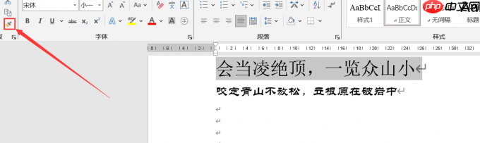 Word字体不一样怎么刷 Word格式刷改不了字体