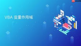 vba 变量作用域