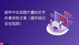 邮件中实现图片叠加文字的兼容性方案（避开绝对定位陷阱）