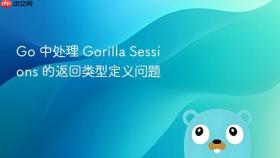 Go 中处理 Gorilla Sessions 的返回类型定义问题